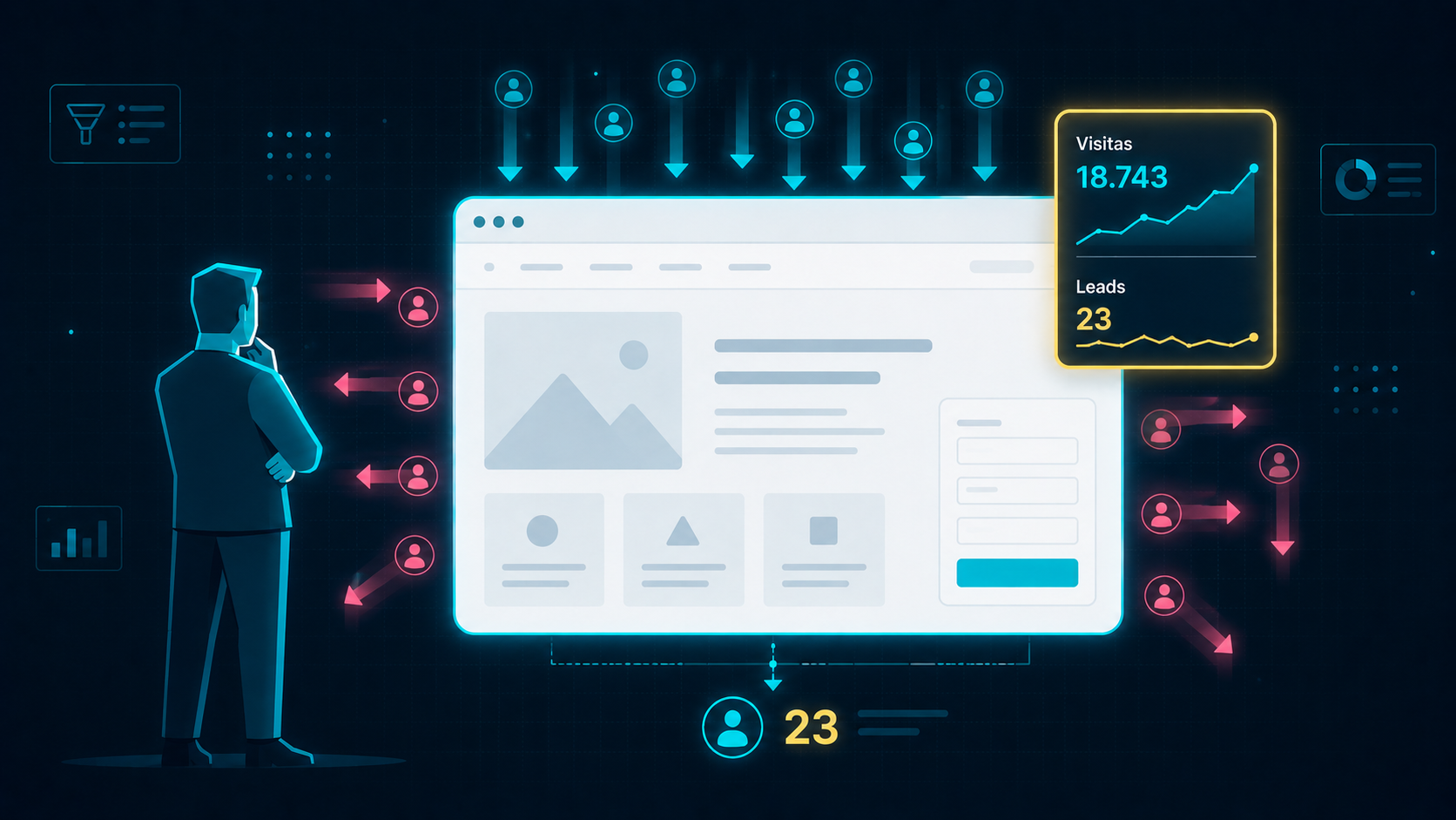 Tu web tiene tráfico pero no genera leads: las 3 cosas que están rotas
