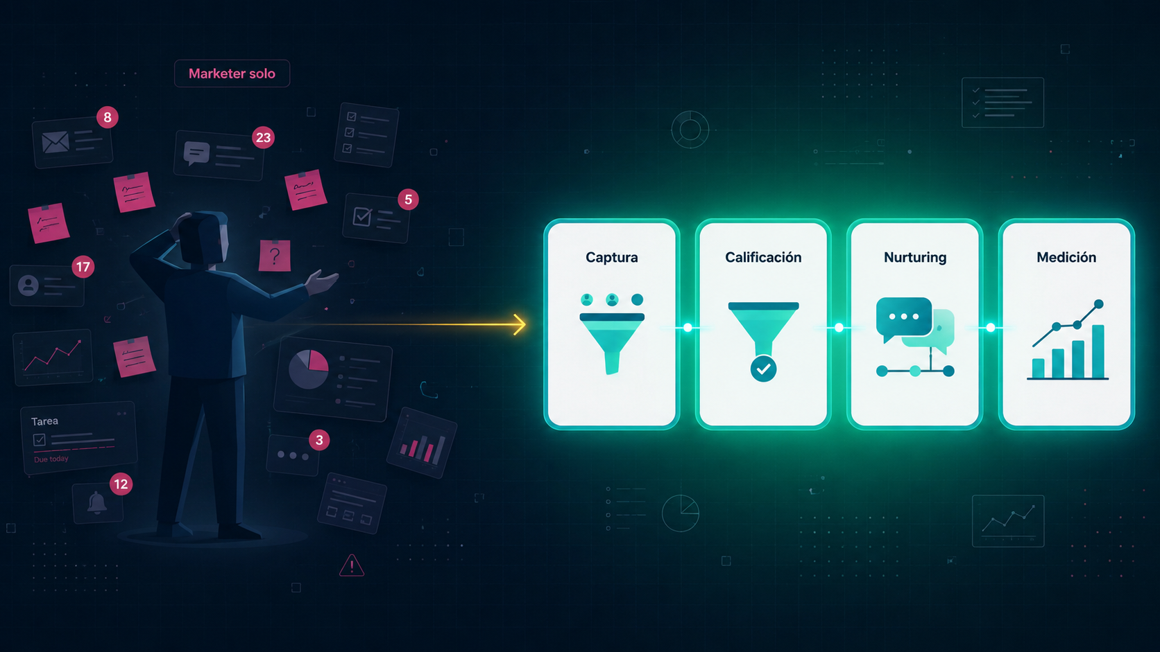 Cómo construir una máquina de growth B2B cuando tienes un solo marketer