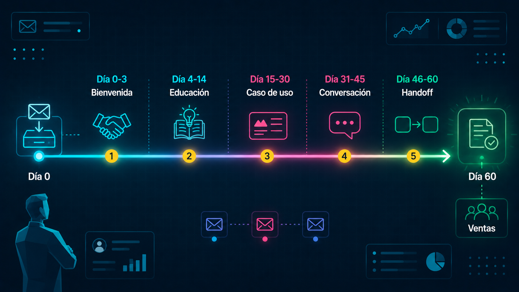 Lead nurturing B2B: el proceso real entre ‘me dejó el email’ y ‘firma el contrato’