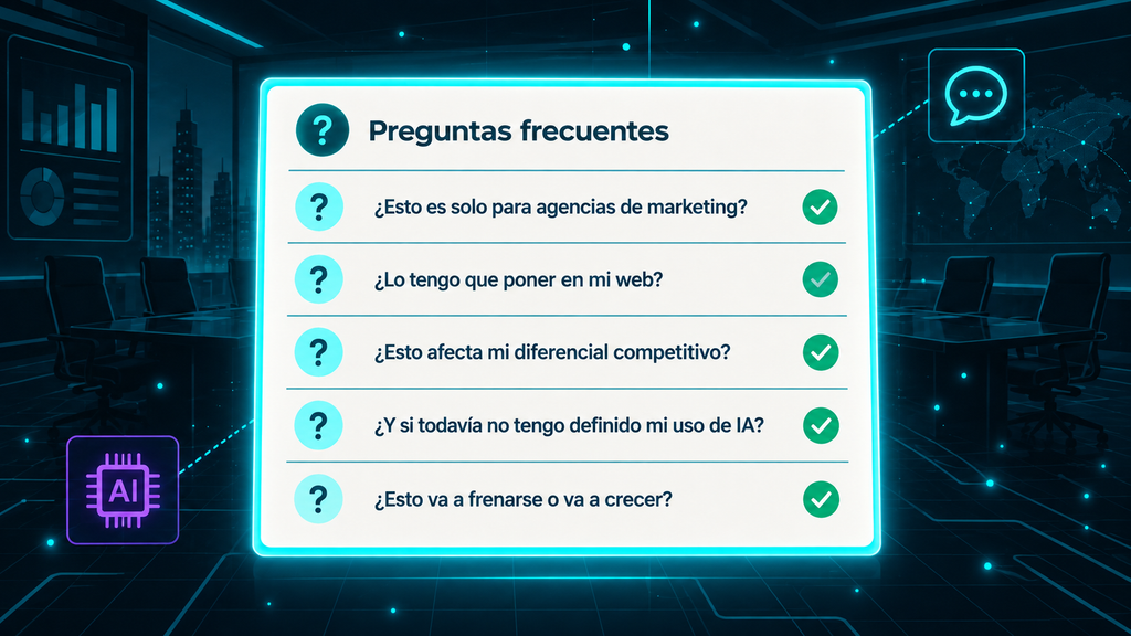 Preguntas frecuentes sobre declaración de uso de IA en B2B