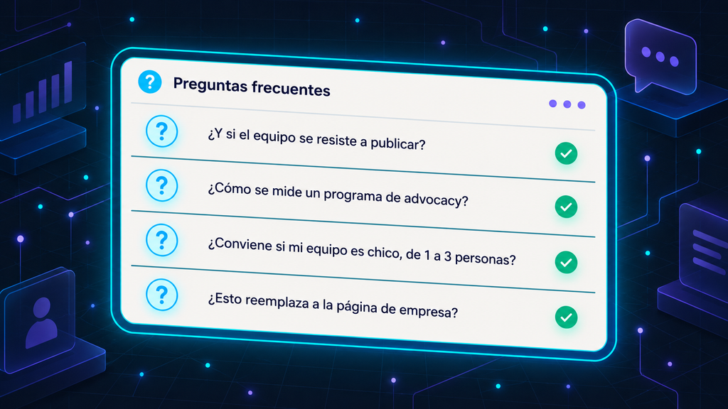 Preguntas frecuentes sobre employee advocacy en LinkedIn para pymes B2B